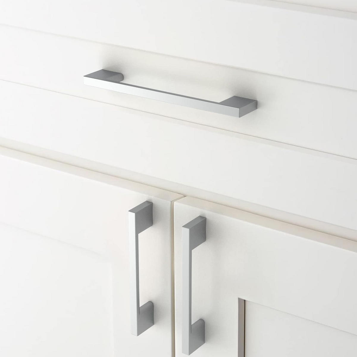 MÖBELGRIFF Silber 2er-Set 128 mm Zinklegierung - Silberfarben, Metall (0.8/2.7/15.9cm)