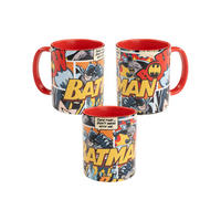 KAFFEEBECHER DC Comics Batman Pow! Rot 320 ml - Rot, Keramik (0.32L) - DC Comics