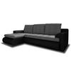 ECKSOFA Santi, Seite: Links - Schwarz/Grau, Holz/Textil (226/152cm) - Sofnet