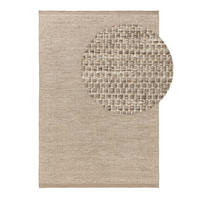 WOLLTEPPICH Rocco Taupe 170x240 cm - Taupe, Textil (170/240cm) - benuta Pure