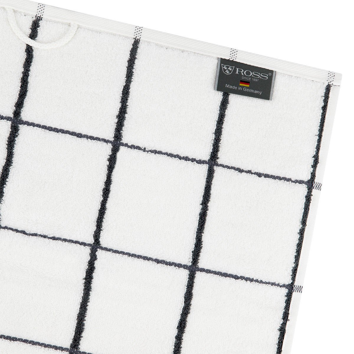 DUSCHTUCH Sensual Skin Karo 2er-Set - Weiß, Textil (75/140cm) - Ross