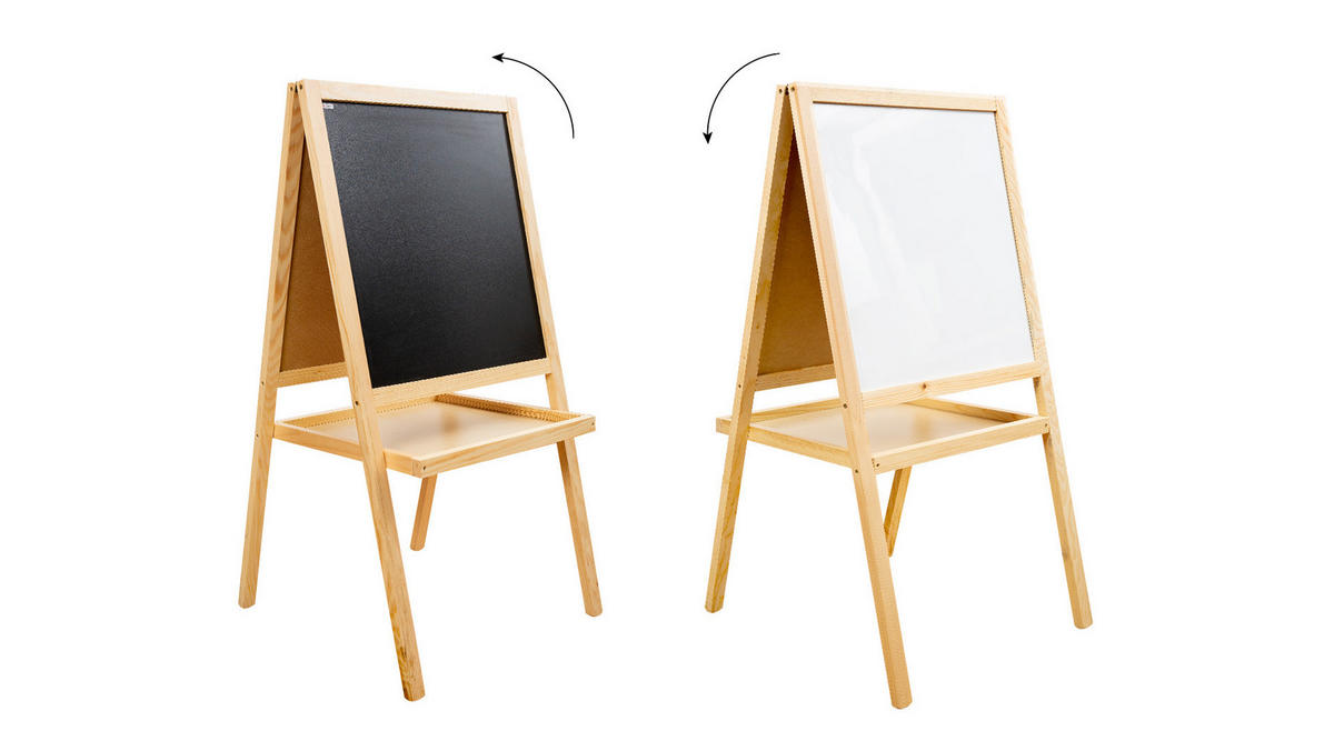 DOPPELSEITIGE Kindertafel 120cm - Weiß, Metall (120/60/2cm) - ALLboards