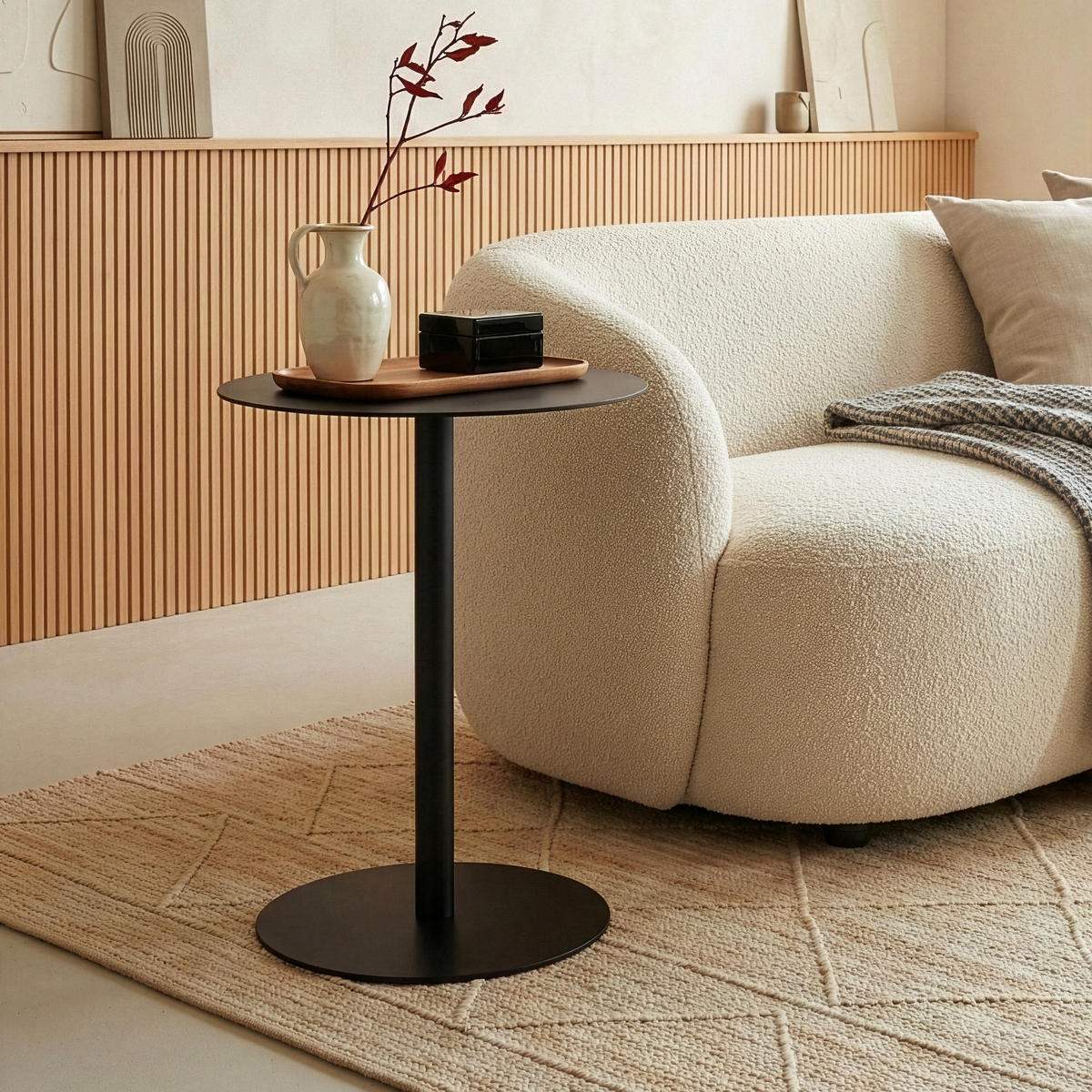 Schwarz, Metall (40/40/50cm) - [en.casa]