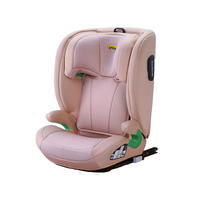 AUTOKINDERSITZ Kindersitzerhöhung i-Size R129& Verstellbare Kopfstütze - Rosa, Textil (44/80/46cm) - Gisaae
