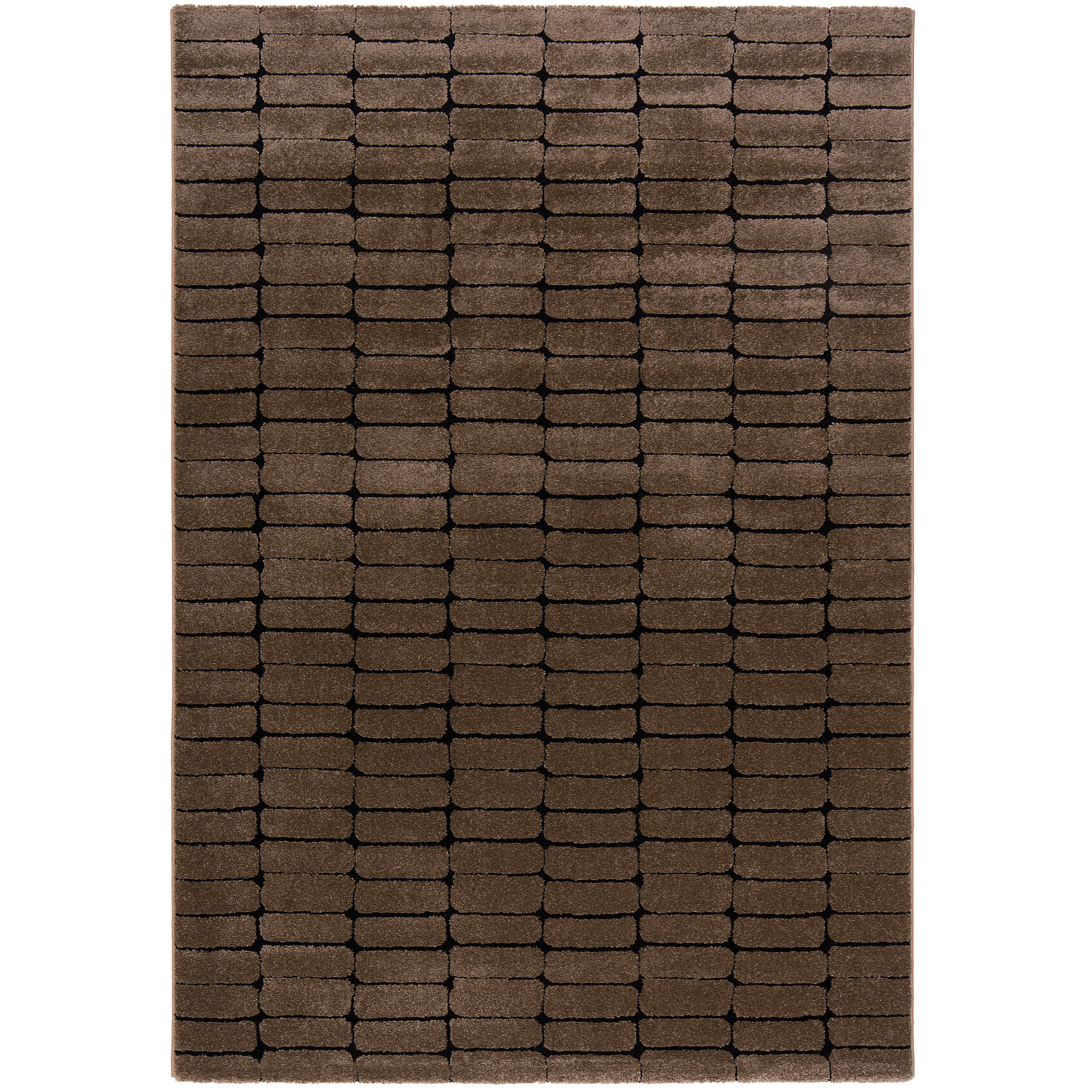 DESIGNER TEPPICH NOSY MODERN - Braun, Textil (120/170cm) - Pergamon