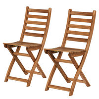 GARTENSTUHL (2er Set) Lodge - Braun, Holz (36/86/50cm) - BUTLERS