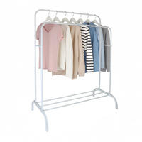 KLEIDERSTÄNDER - Weiß, Kunststoff/Metall (110/148/55cm) - Relaxdays
