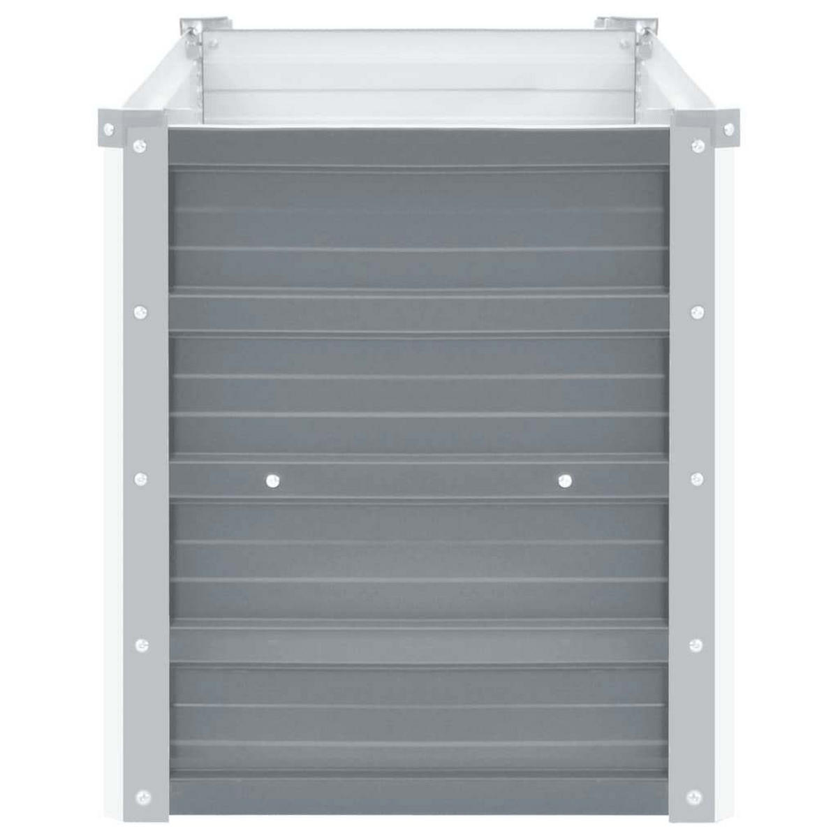 HOCHBEET 160/40/45 cm, aus Verzinkter Stahl, Grau - Grau, Metall (40/45/160cm) - vidaXL