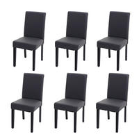 ESSZIMMERSTUHL Grau 6er-Set - Grau, Textil (43/90/56cm) - Jamb