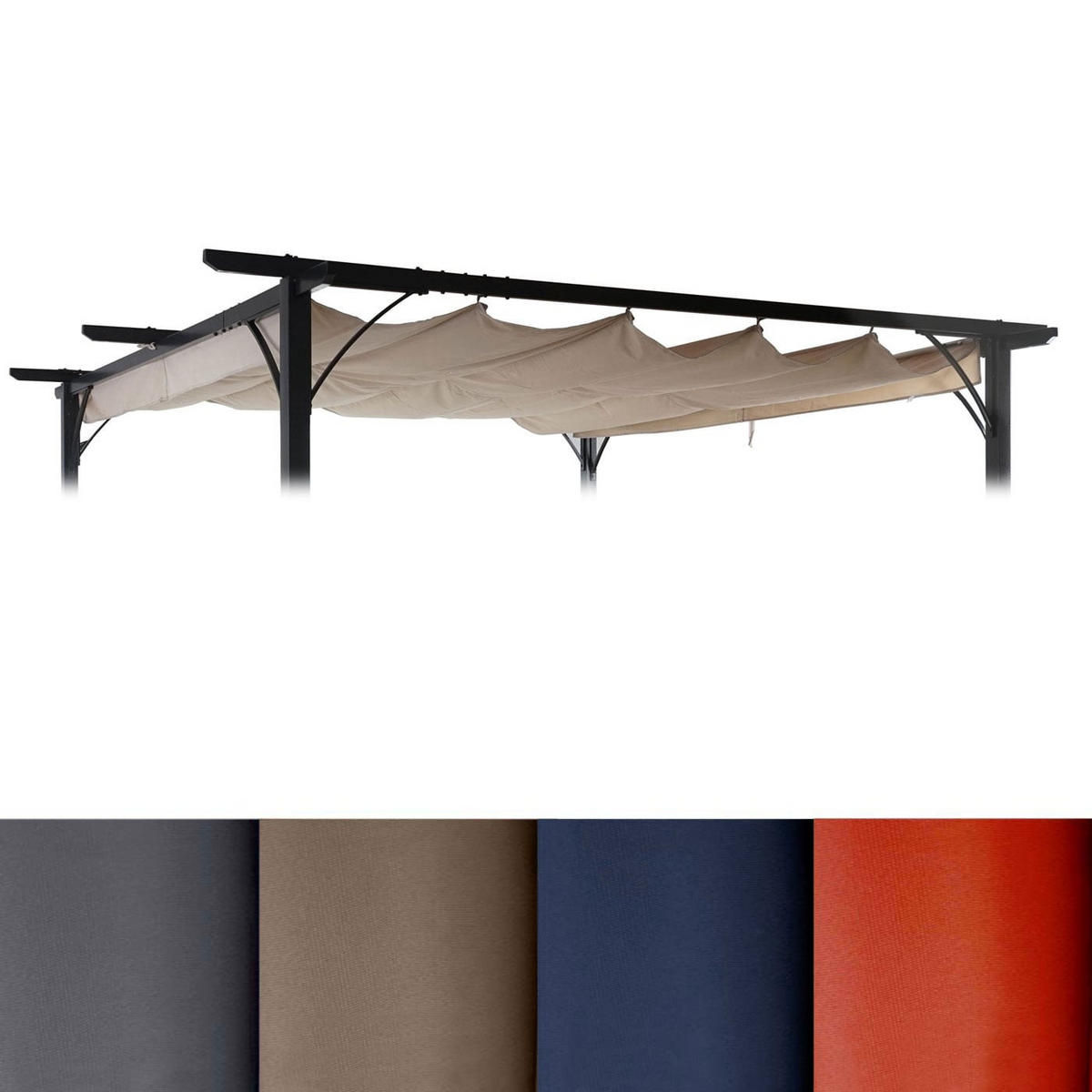 ERSATZDACH 320x250cm für Pergola 3x3m Creme - Creme, Textil (320/1/250cm) - BERLINLODGE