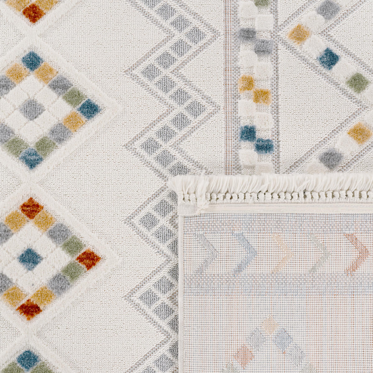 KURZFLORTEPPICH 160/160 cm Brisbane 598 - Multicolor, Textil (160/160cm) - Paco Home