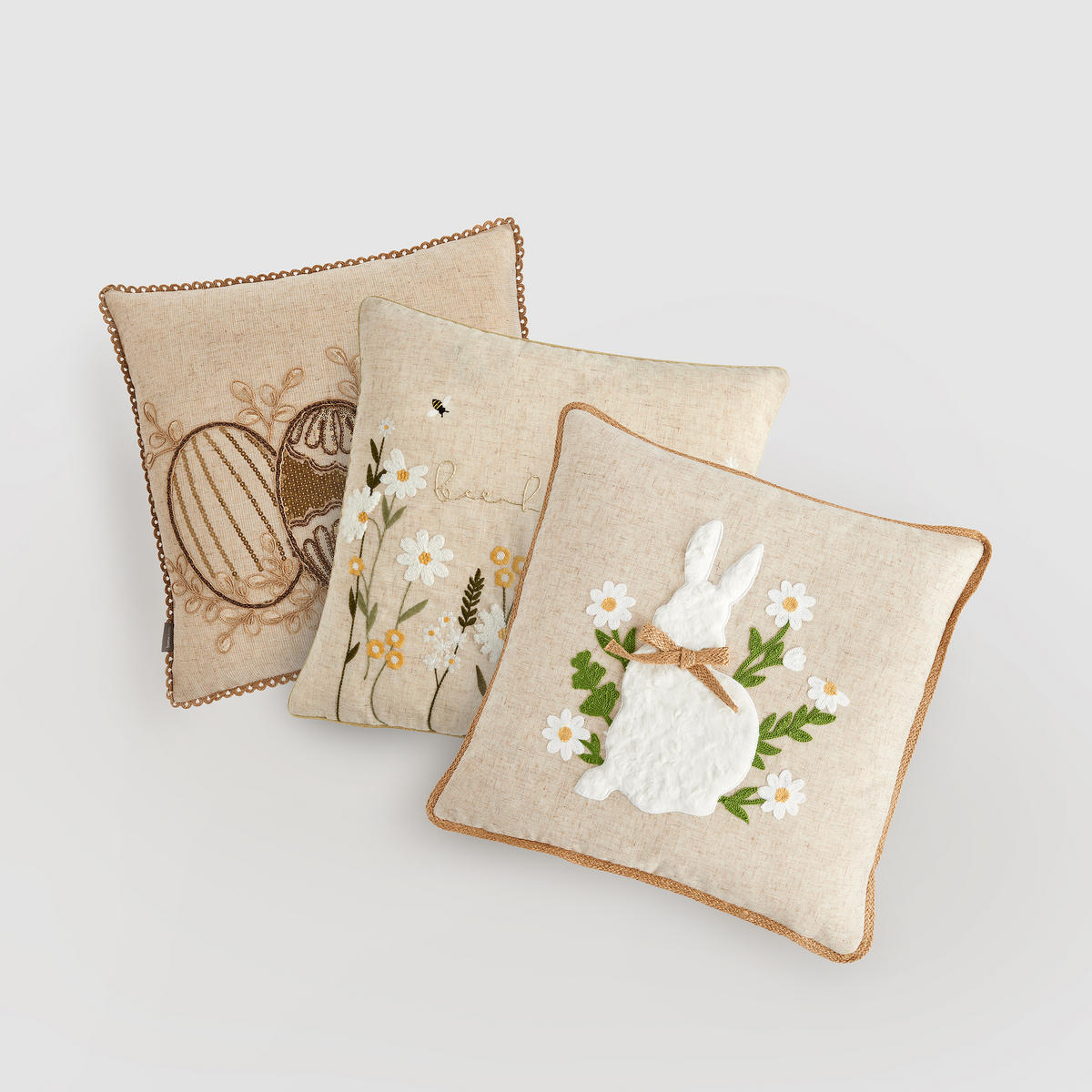 KISSENBEZUG Oaken - Beige, Textil (45/45cm) - home&you