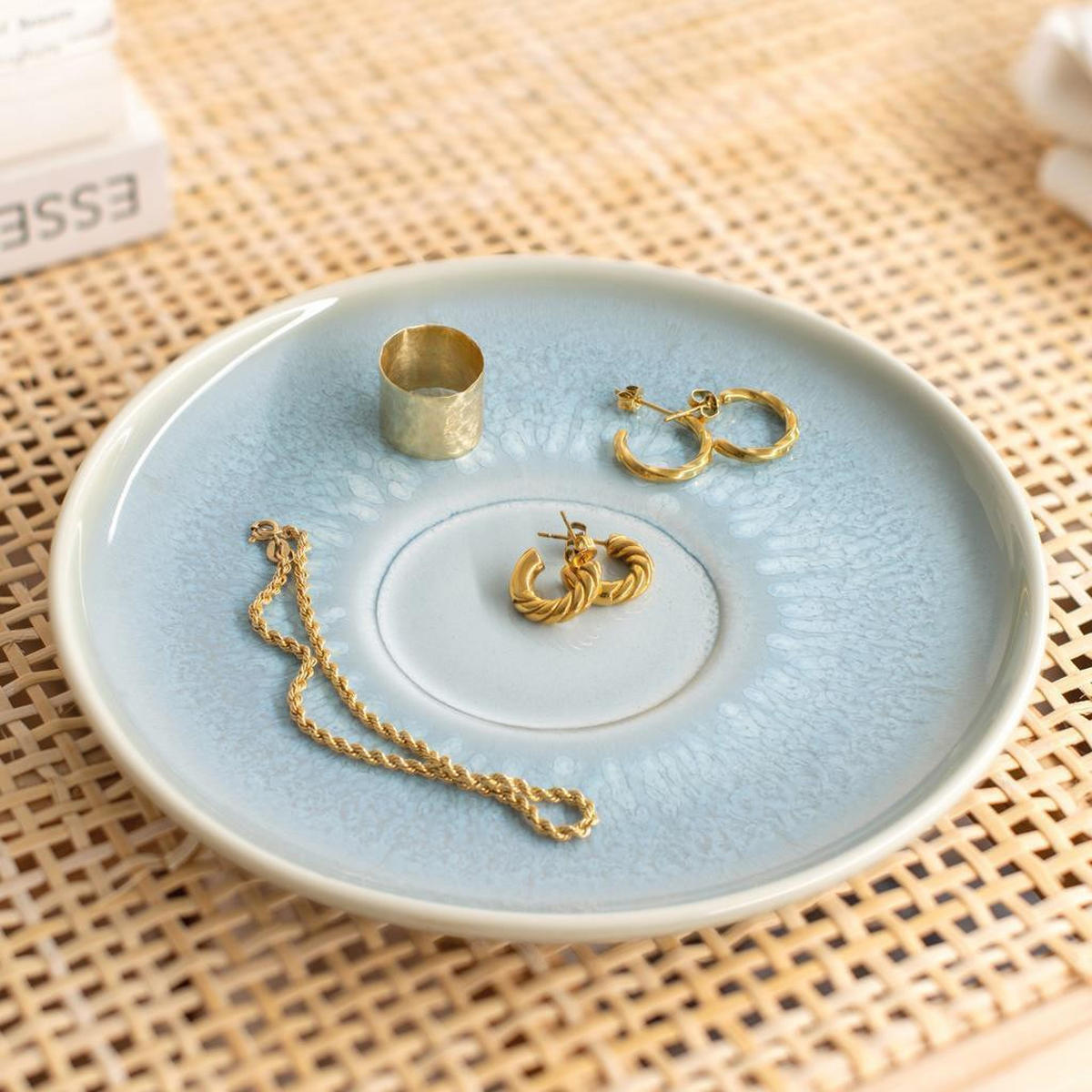 KAFFEEUNTERTASSEN Crafted Blueberry ø 14,9 cm 6er Set - Türkis, Keramik (14.9cm) - like.Villeroy & Boch