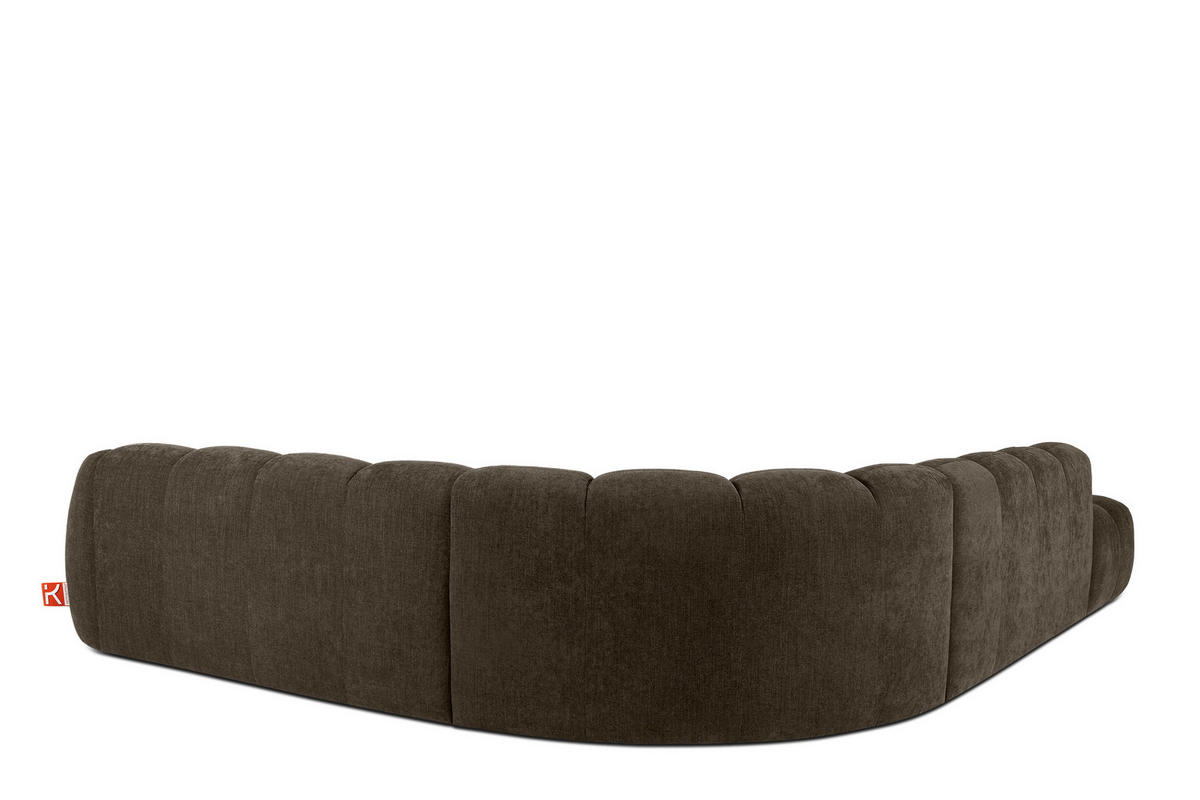 ECKSOFA LINKS FLAVA, Braun - Braun, Holz/Holzwerkstoff (310/354cm) - KONSIMO®