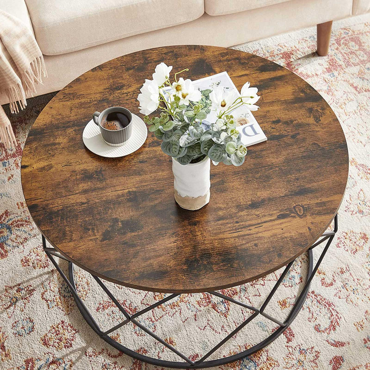 COUCHTISCH BEISTELLTISCH - Braun, Holzwerkstoff (80/80/45cm) - Hansiro