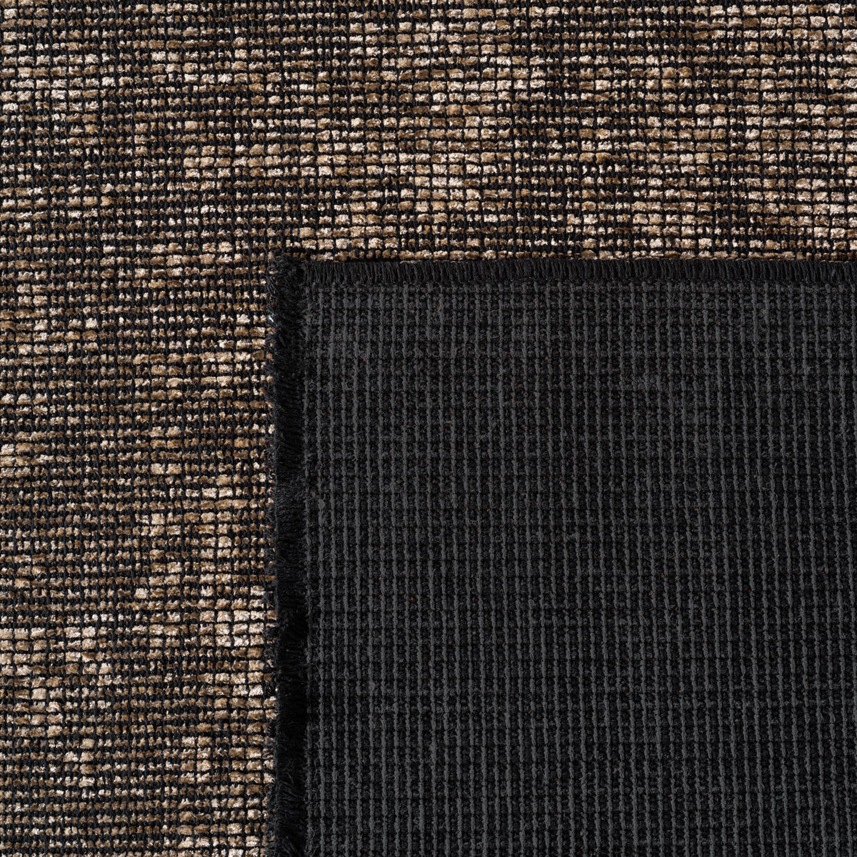 TEPPICH Kurzflor Unicolor Chenille Baumwolle Innen Beige Rechteckig 120x170 - Beige, Textil (120/170cm) - KADIMA DESIGN