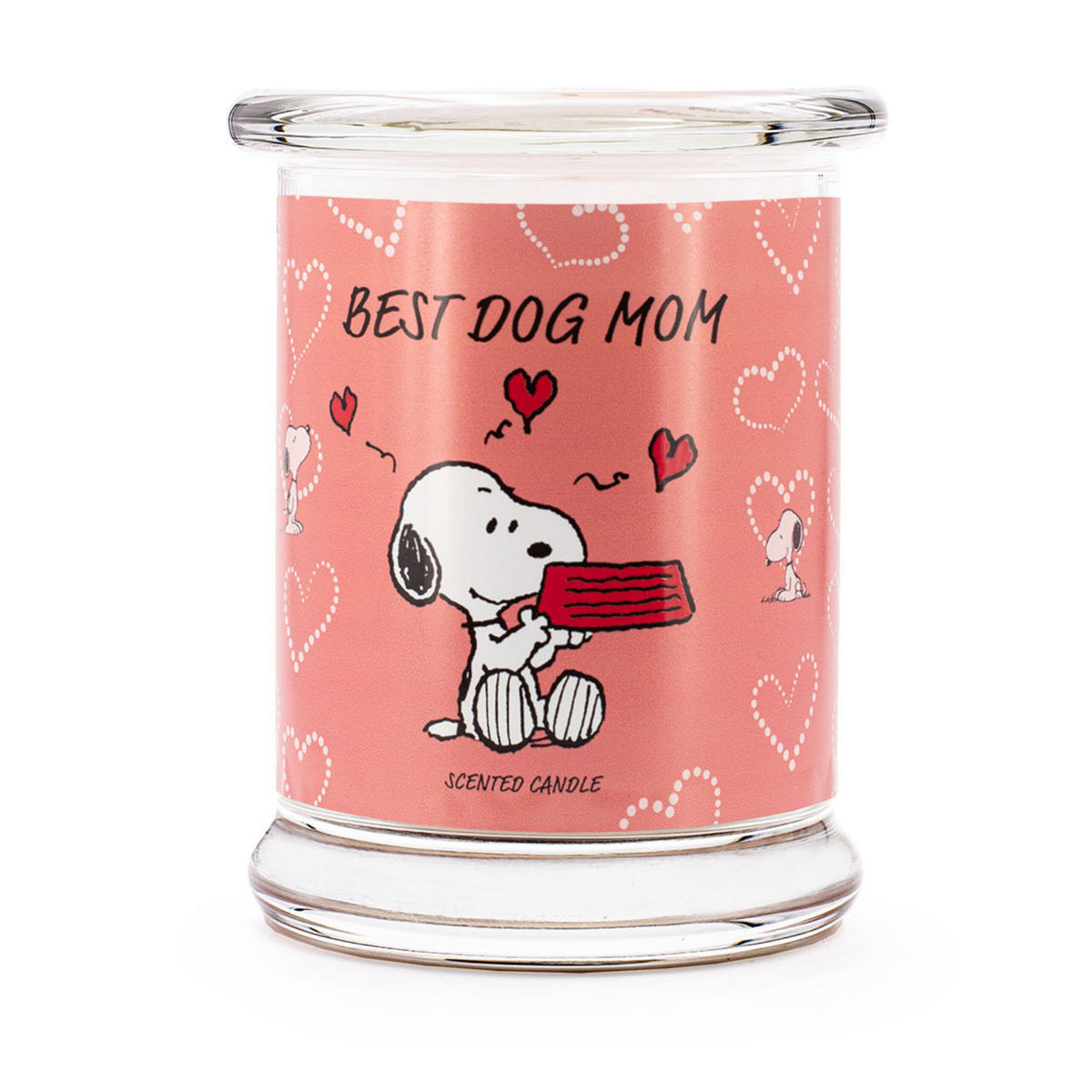 DUFTKERZE Peanuts - Kupferfarben, Naturmaterialien/Glas (11.5cm)