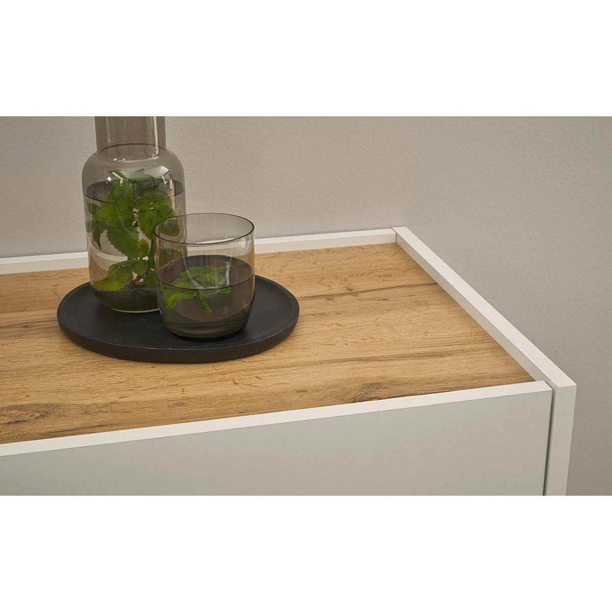 KOMMODE Crisp-61 - Weiß, Holzwerkstoff (80/70/40cm) - Lomado