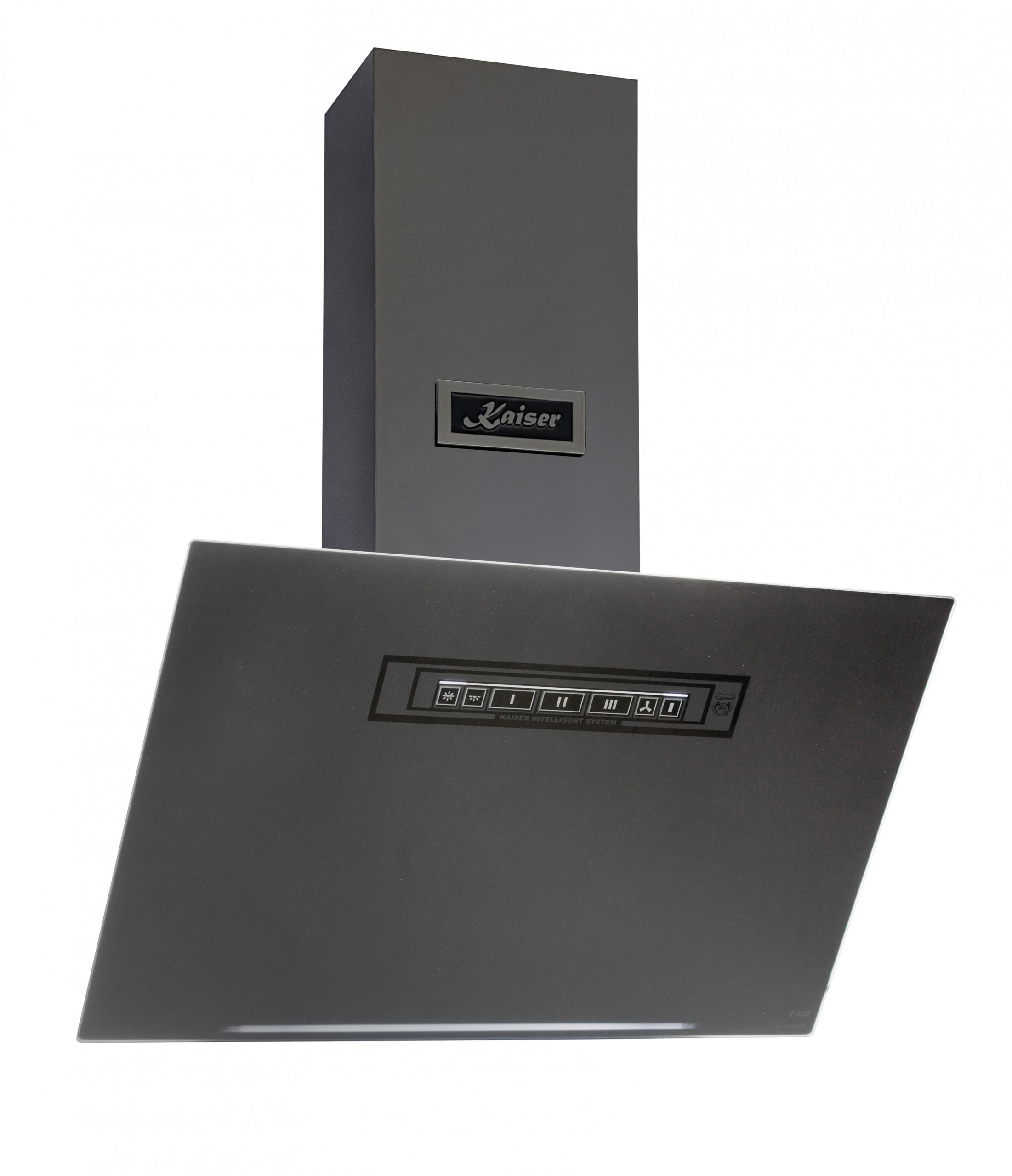 DUNSTABZUGSHAUBE AT 6402 Eco 60cm in Graphitgrau - Grau, Metall (60/76.4/38.2cm)