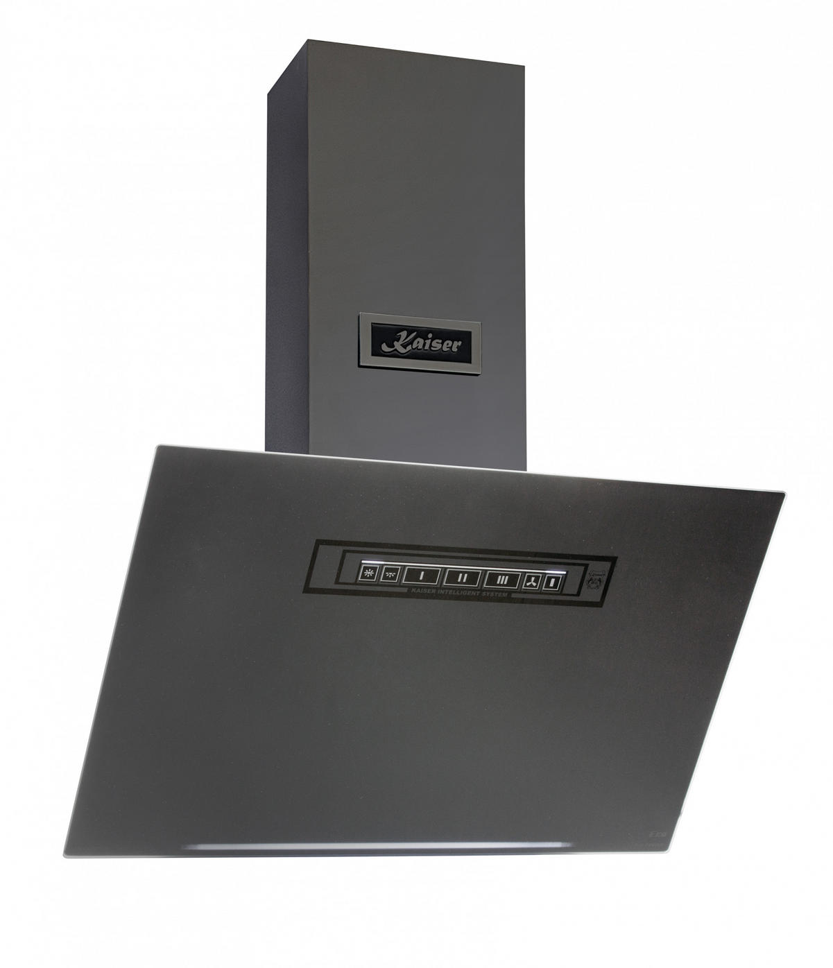 DUNSTABZUGSHAUBE AT 6402 Eco 60cm in Graphitgrau - Grau, Metall (60/76.4/38.2cm)