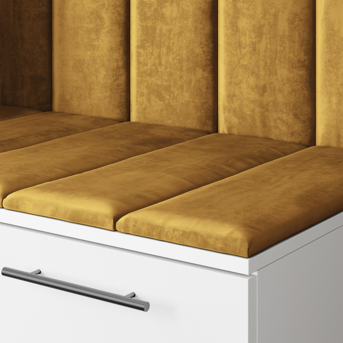 GARDEROBENSCHRANK REMA 120/240/60 cm Modern Garderobe-Set Eiche Lefkas - Eichefarben/Gelb, Holzwerkstoff (120/240/60cm) - MASSENO