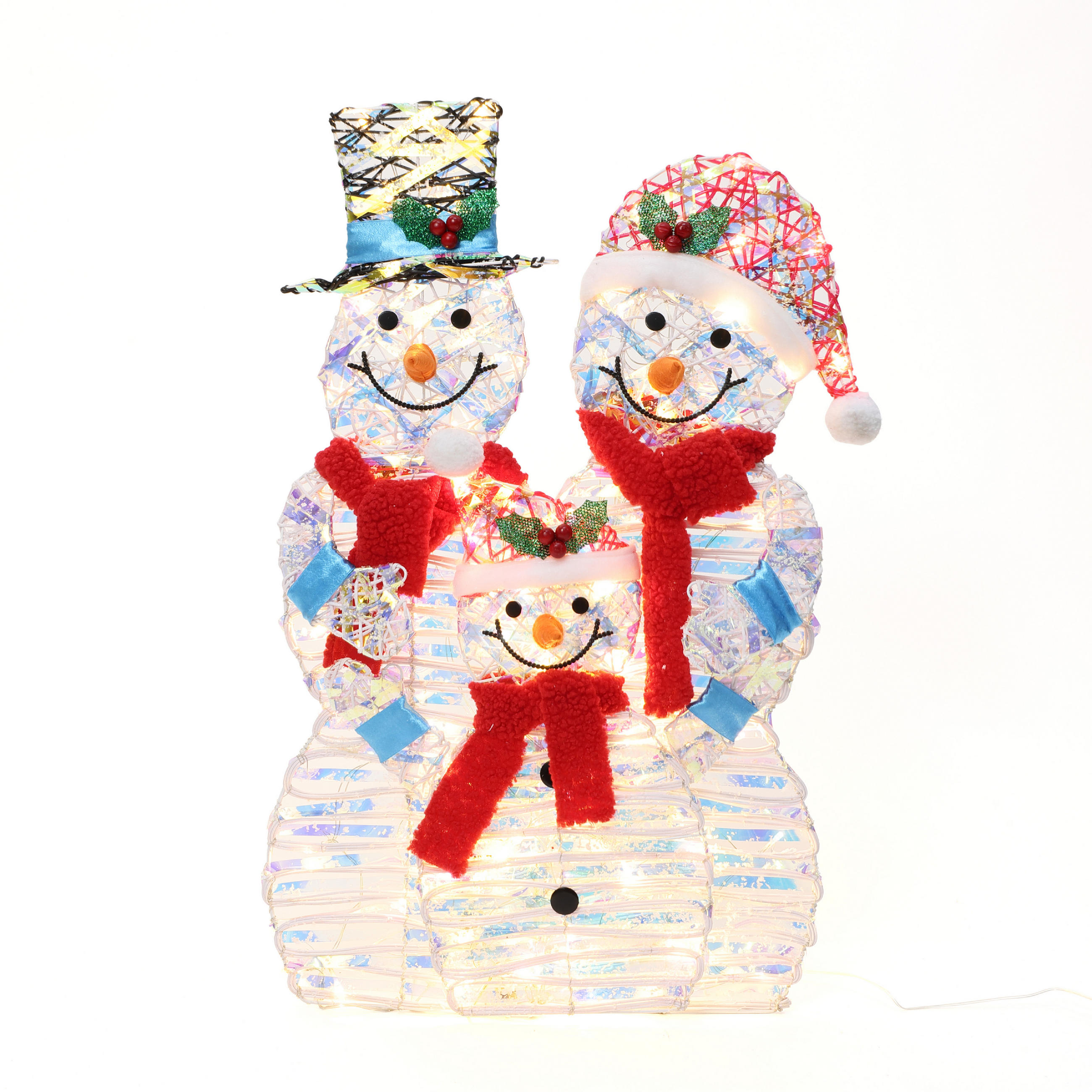 WEIHNACHTSDEKORATION HTHD0256 - Multicolor, Kunststoff/Metall (18/80/54cm) - Hometopia