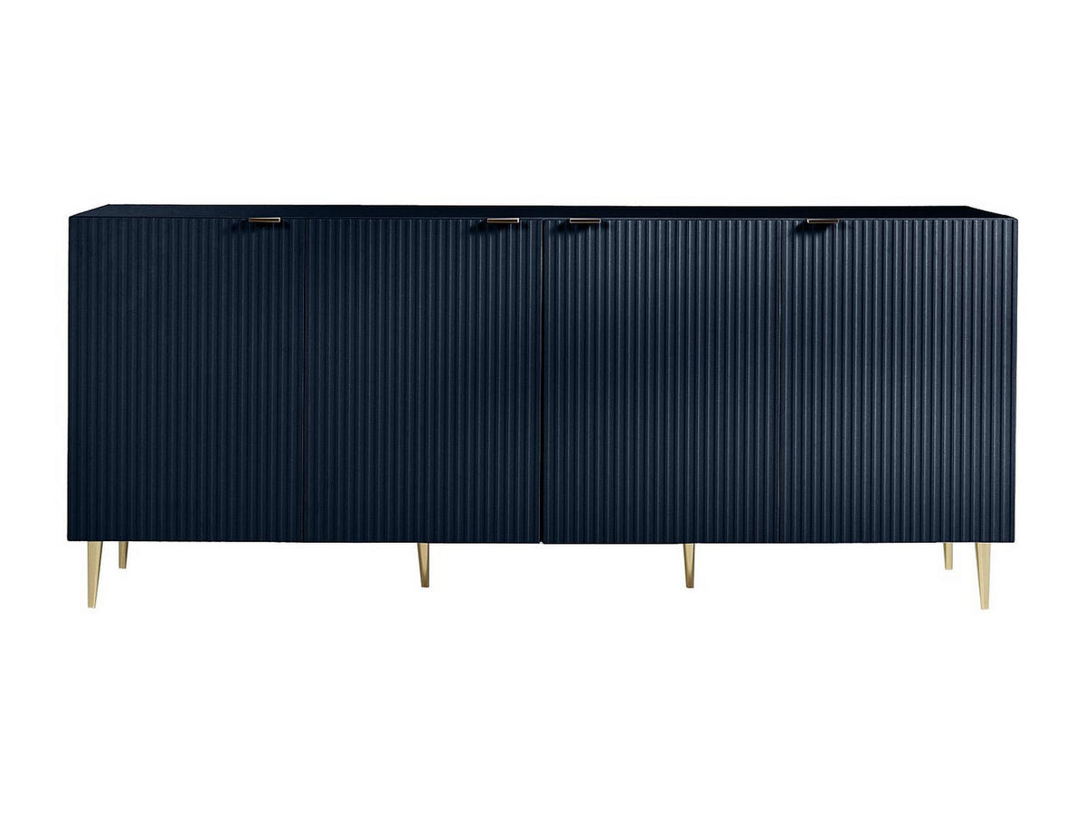 SIDEBOARD - 190cm x 45cm - MDF - marineblau - YESINIA - Blau, Holz (190/80/45cm) - Vente-Unique