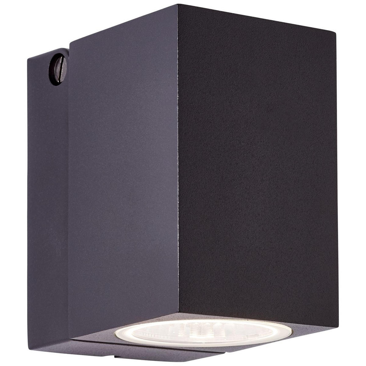 AUSSENWANDSTRAHLER Burk G90980A06 - Schwarz, Metall (6.5/10/9.5cm) - Brilliant