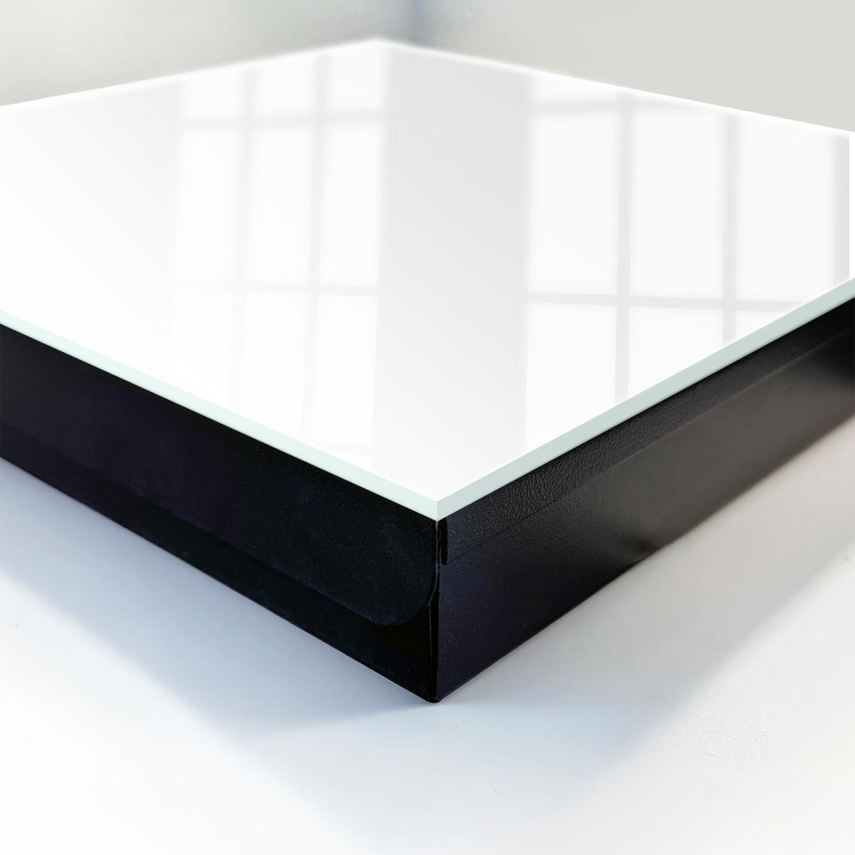 SCHLÜSSELBOX Schwarz 30x30 cm- Türöffnung nach rechts - Weiß - Weiß, Metall (30/30/5cm) - TULUP
