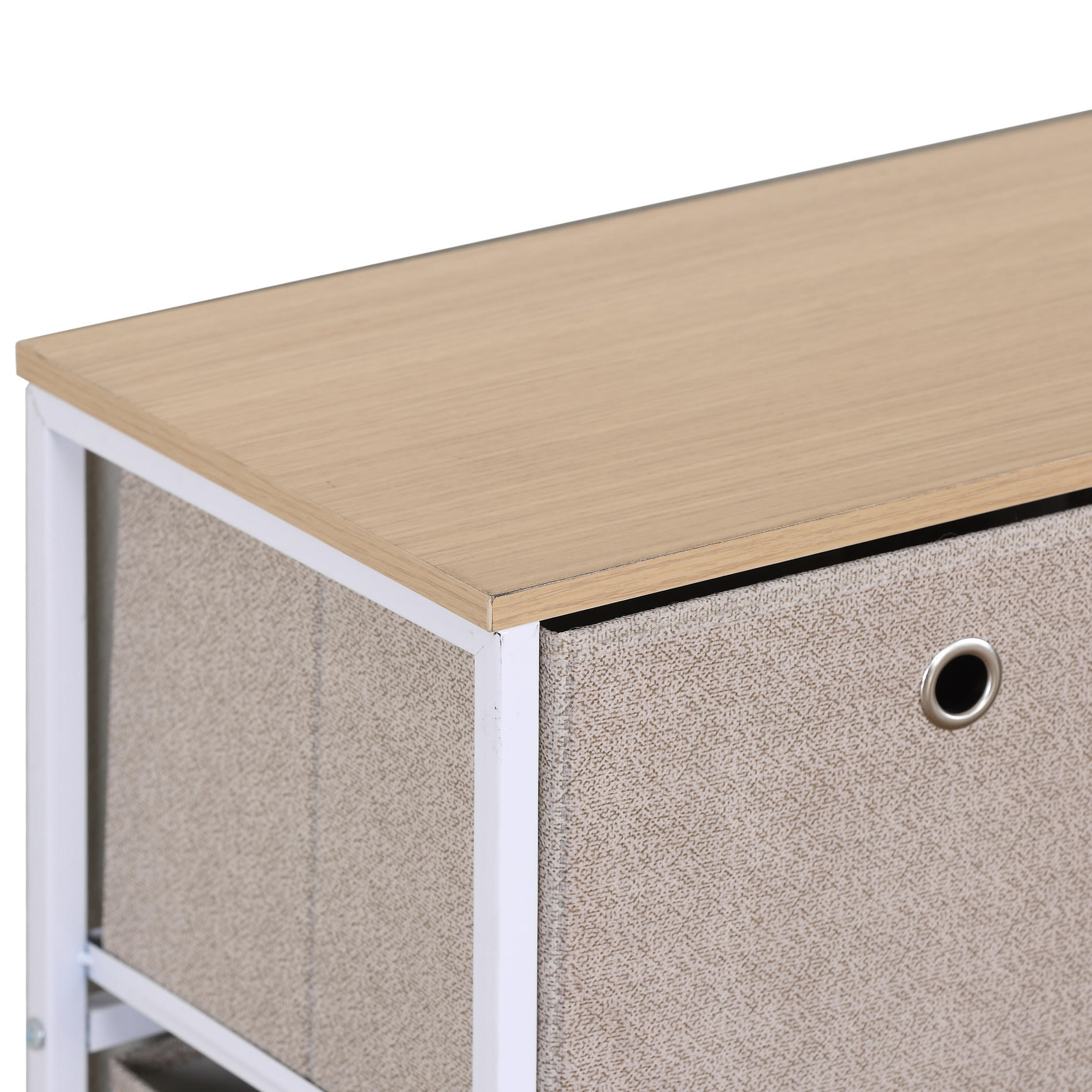 SIDEBOARD Beige 29/100/50 cm - Beige, Metall (29/50/100cm) - Mobili Rebecca