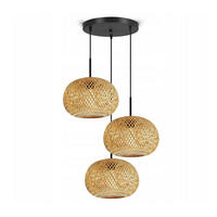 PENDELLEUCHTE BOHO - Beige, Holz/Metall (48/48/100cm) - kiki design
