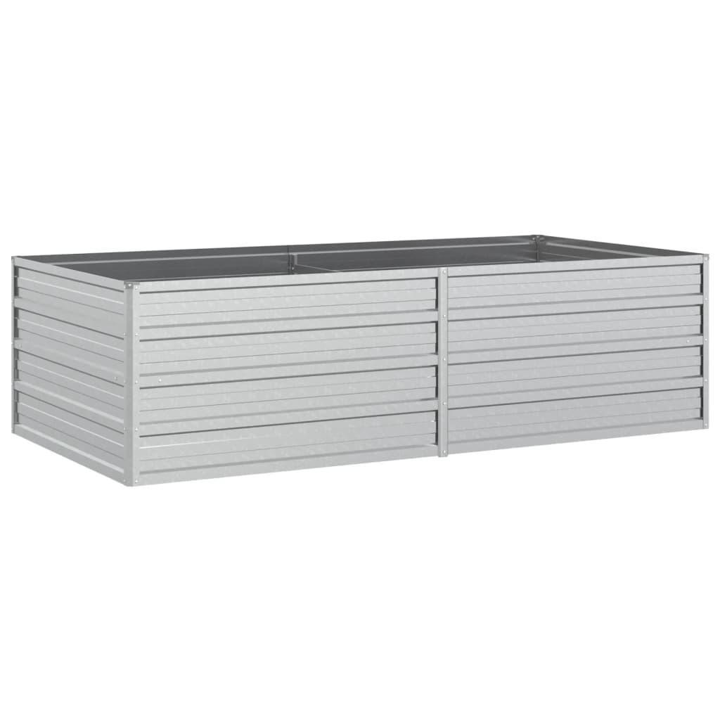 Deluke Hochbeet Silber 160x45x80 cm