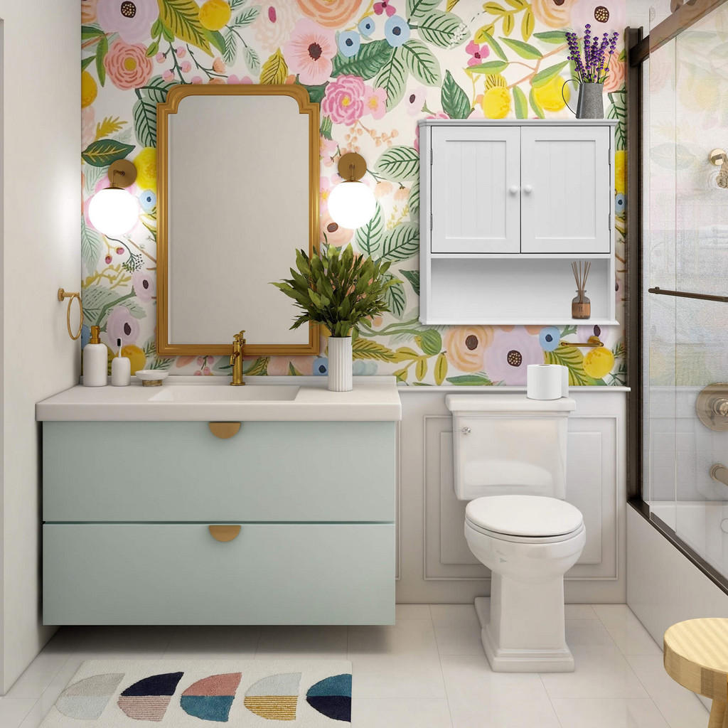 Thumbnail - Mobili Rebecca Hängeschrank, Weiß, Holzwerkstoff, 12x58x56 cm, Wohnzimmer, Wohnwände, Hängeelemente