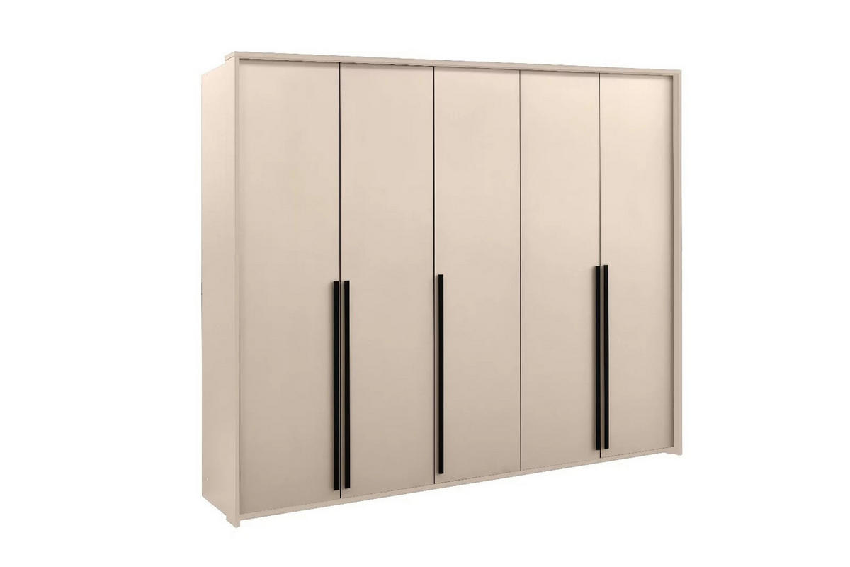 DREHTÜRENSCHRANK AZIR 255/217/65 cm 4-türig Beige - Beige, Holzwerkstoff (255/217/65cm) - MASSENO
