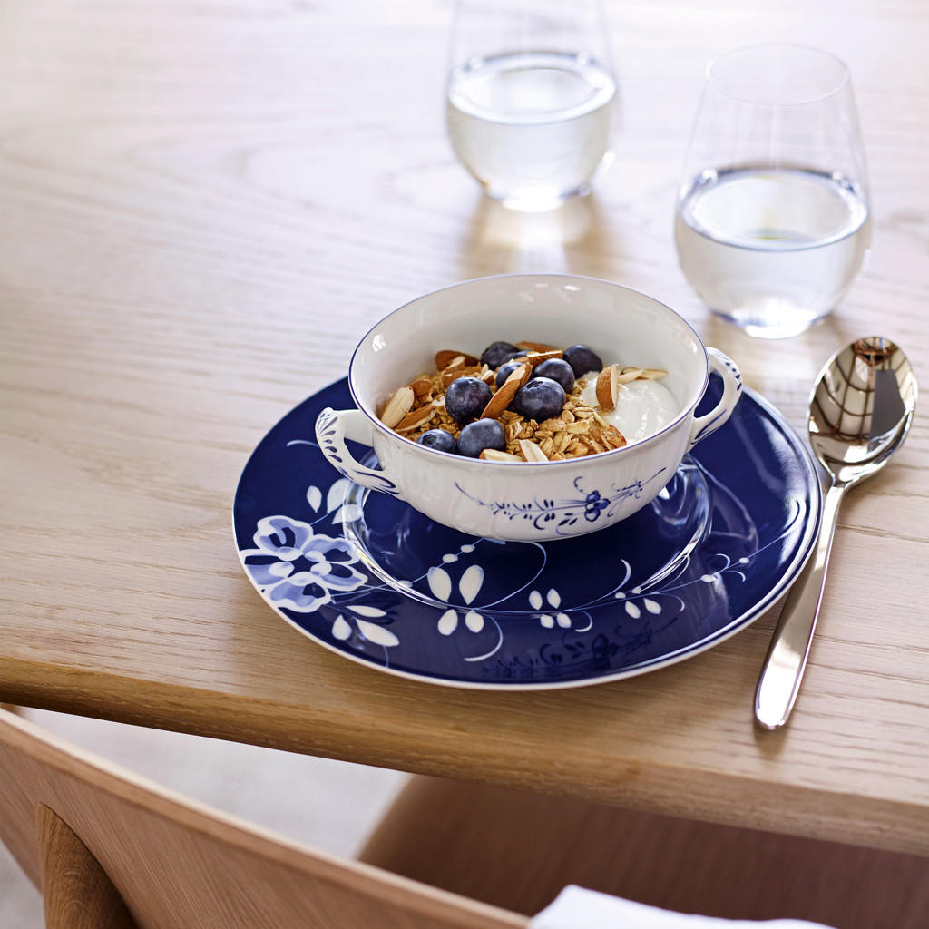 FRÜHSTÜCKSTELLER Vieux Luxembourg Brindille blau ø 21,6 cm 6er Set - Blau, Keramik (21.6cm) - Villeroy & Boch