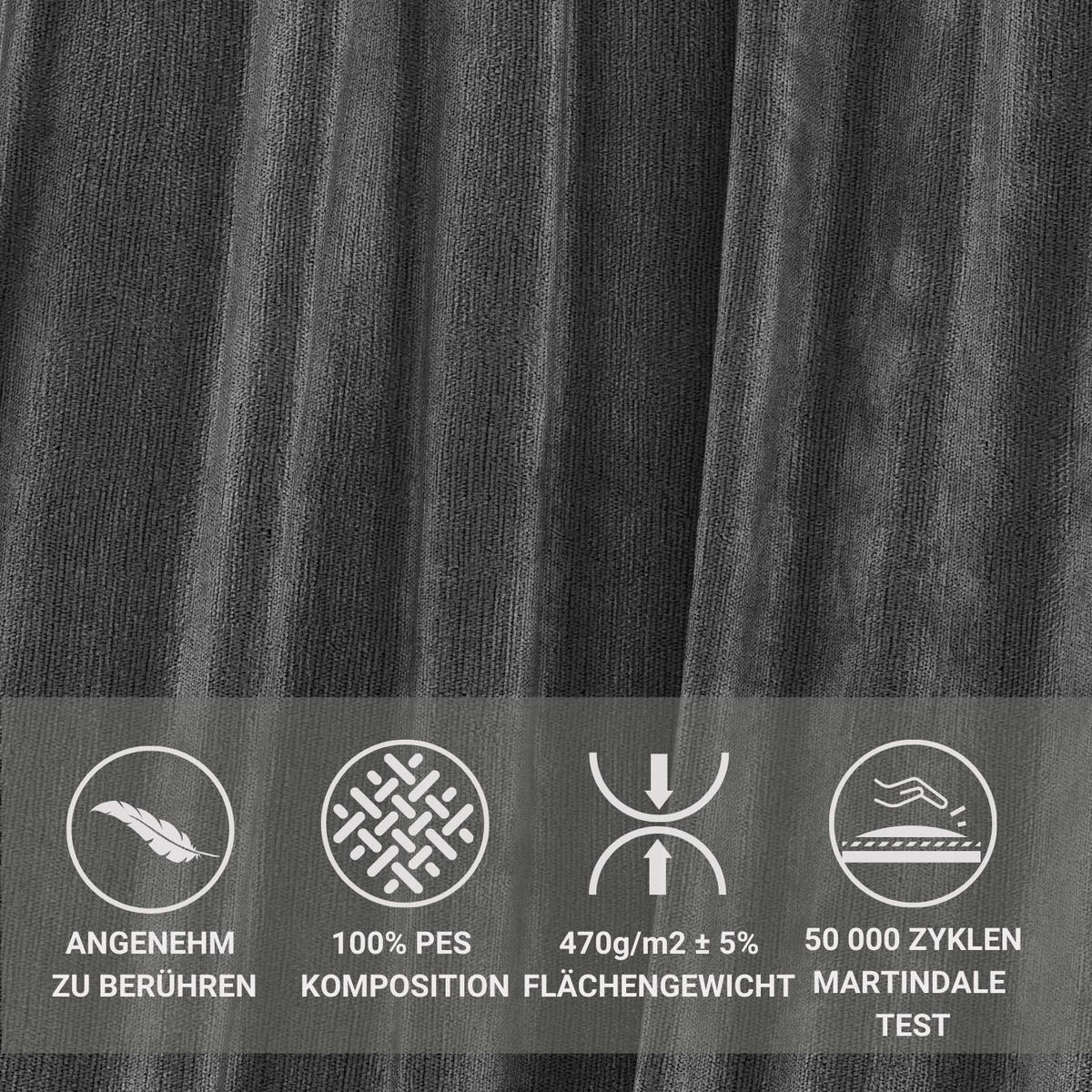 BOXSPRINGBETT Seraphine Anthrazit 180/200 cm - Anthrazit/Schwarz, Holz/Holzwerkstoff (180/200cm) - Maison de Reve