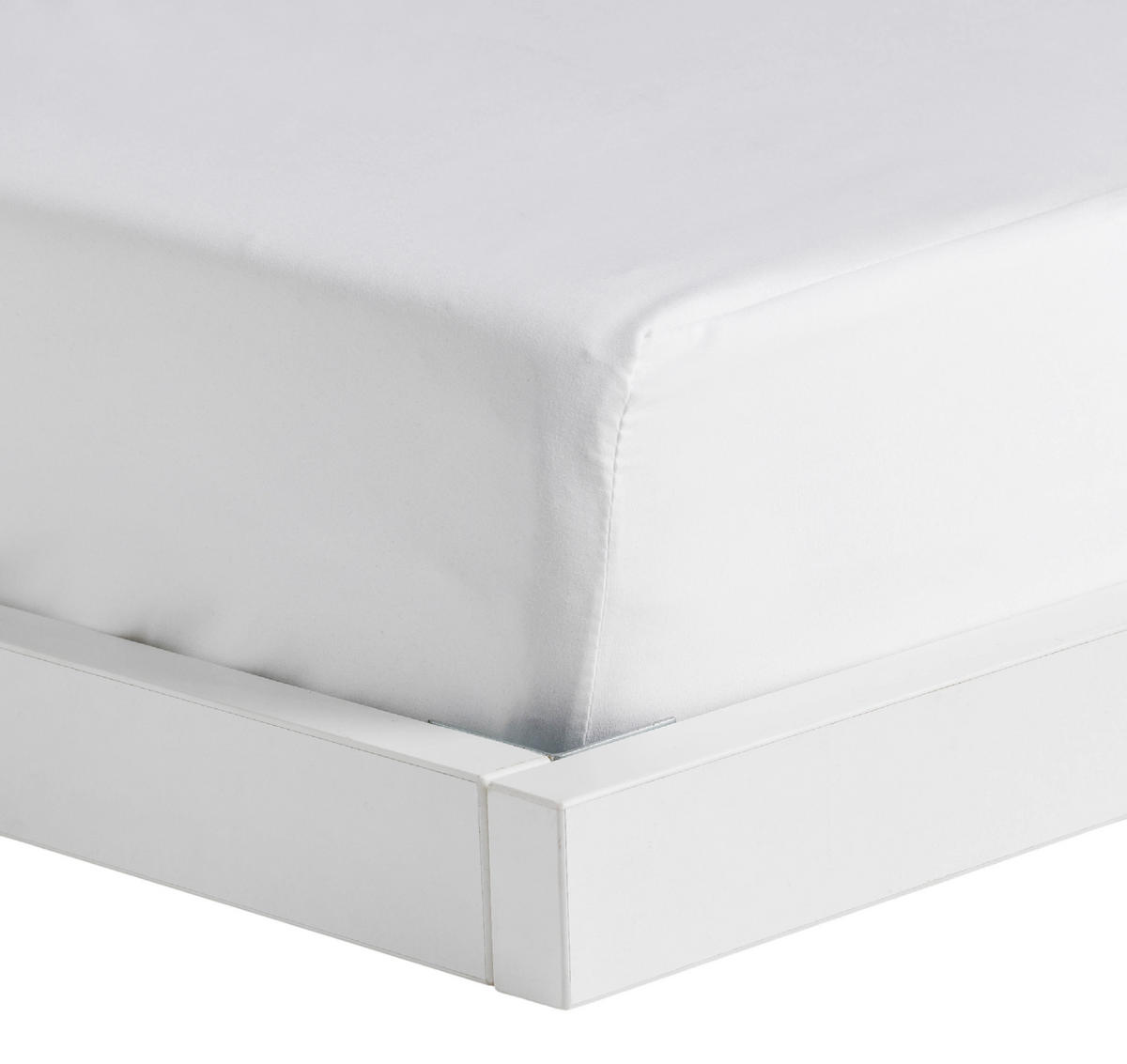 SPANNBETTTUCH Micros - Weiß, Textil (160/200cm) - home&you