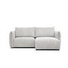 ECKSOFA TAUER 3-Sitzer, weiß - Schwarz/Weiß, Holzwerkstoff/Kunststoff (206/173cm) - Courtois Laville