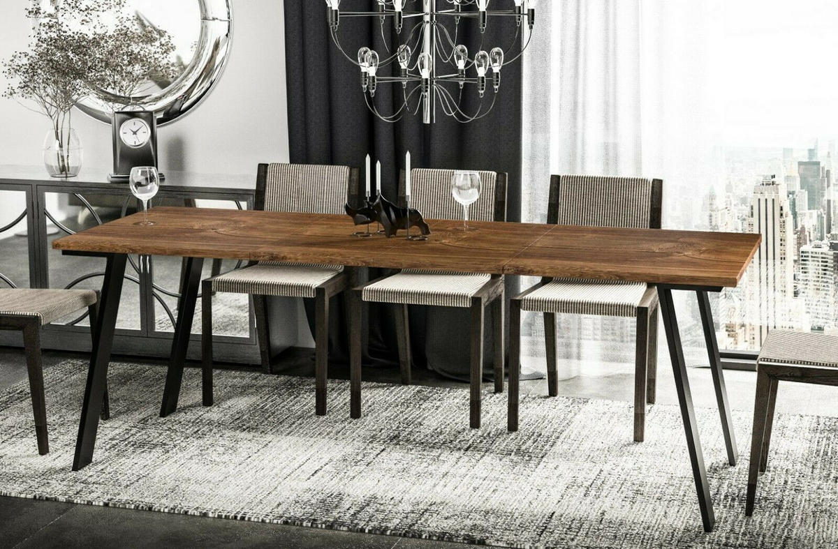 ESSTISCH Liwia ausziehbar bis 210 cm - Eiche San Remo, Holzwerkstoff (130/80/76cm) - Endo-Moebel