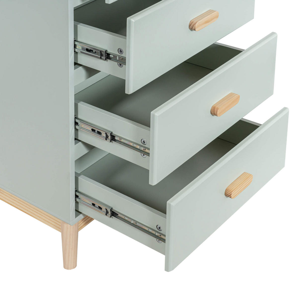 KOMMODE Aquagrün 40/50/115 cm - Grün, Holzwerkstoff (40/115/50cm) - Mobili Rebecca