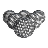 SUPPENTELLER Takeo Circles schwarz-weiß ø 20,5 cm 6er Set - Schwarz/Weiß, Keramik (20.5cm) - Ritzenhoff Breker