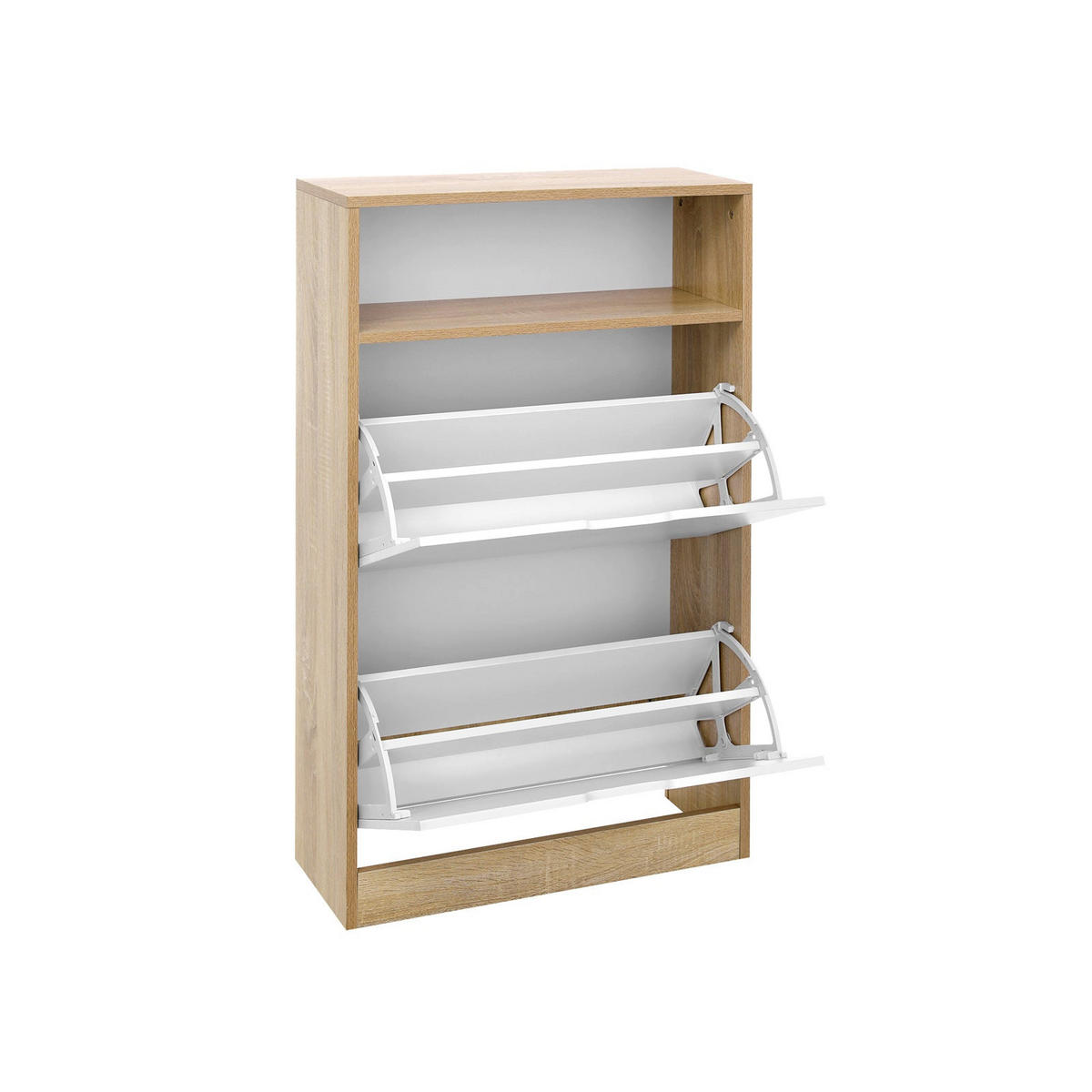 SCHUHSCHRANK - Weiß, Holzwerkstoff (24/102/60cm) - Hansiro