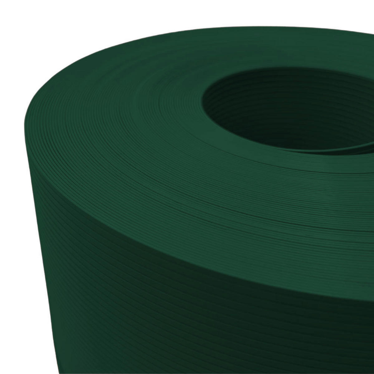SICHTSCHUTZSTREIFEN Rille PP für Doppelstabmatte Zaunblende Grün 50m - Grün, Kunststoff (5000/19cm) - ZAUN|ZU