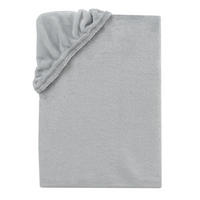 BOXSPRING-SPANNBETTLAKEN Cashmere Touch 180-200x200-220 cm, Warmes Winter Bettlaken Silber - Silberfarben, Textil (200/220cm) - Carpe Sonno