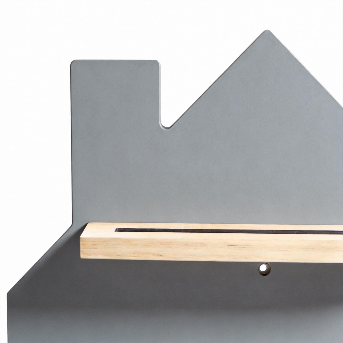 REGAL Grau Hausform für Toniebox 32 Figuren - Grau, Holz/Holzwerkstoff (28/43/17cm) - Relaxdays