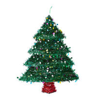 TANNENBAUM X-Mas aus Lametta 57 cm - Grün, Kunststoff (57cm) - Butlers