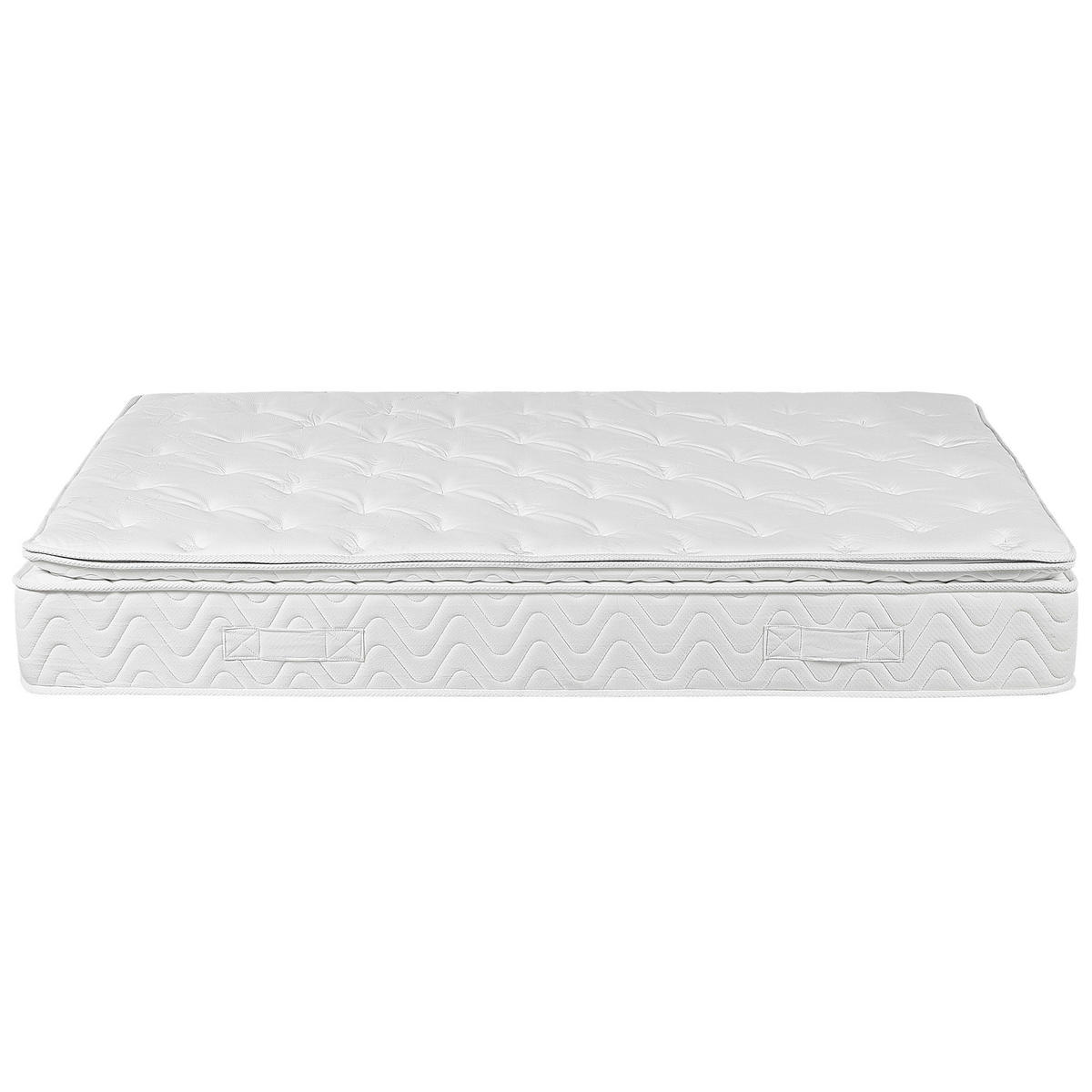 MEMORYSCHAUM-TASCHENFEDERKERNMATRATZE H2/3 Mittel 180/200 cm Luxus - Beige, Textil (180/200cm) - Beliani