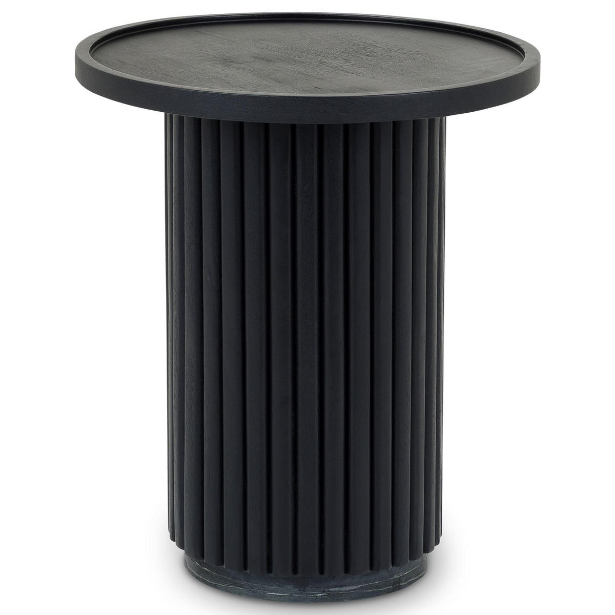 COUCHTISCH SARDA schwarz - Schwarz, Naturmaterialien/Holz (46/46/53cm) - IDIMEX