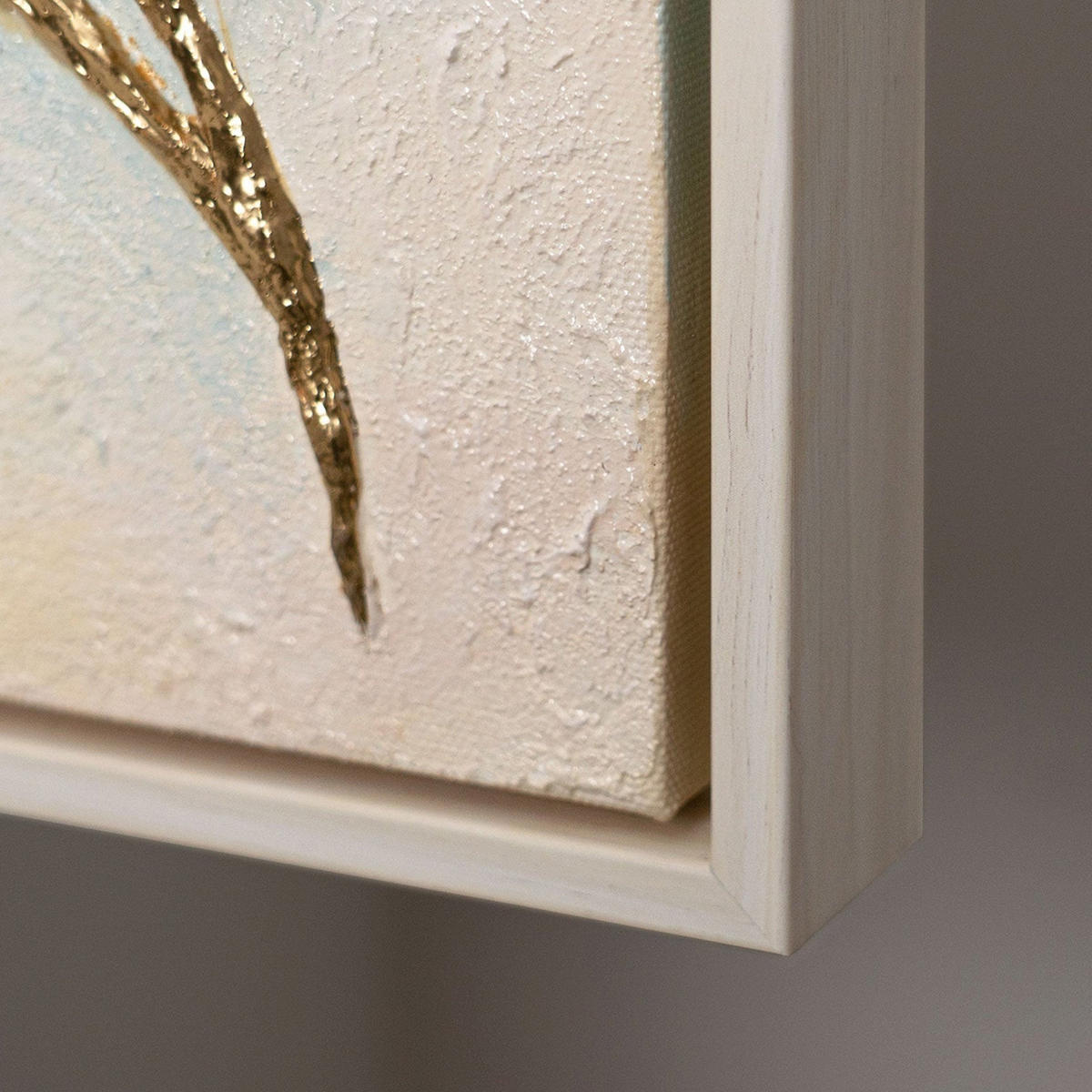 GEMÄLDE Sanftheit des Augenblicks Schattenfugenrahmen Beige 3-teilig - Beige, Holz (70/70cm) - YS-art gallery