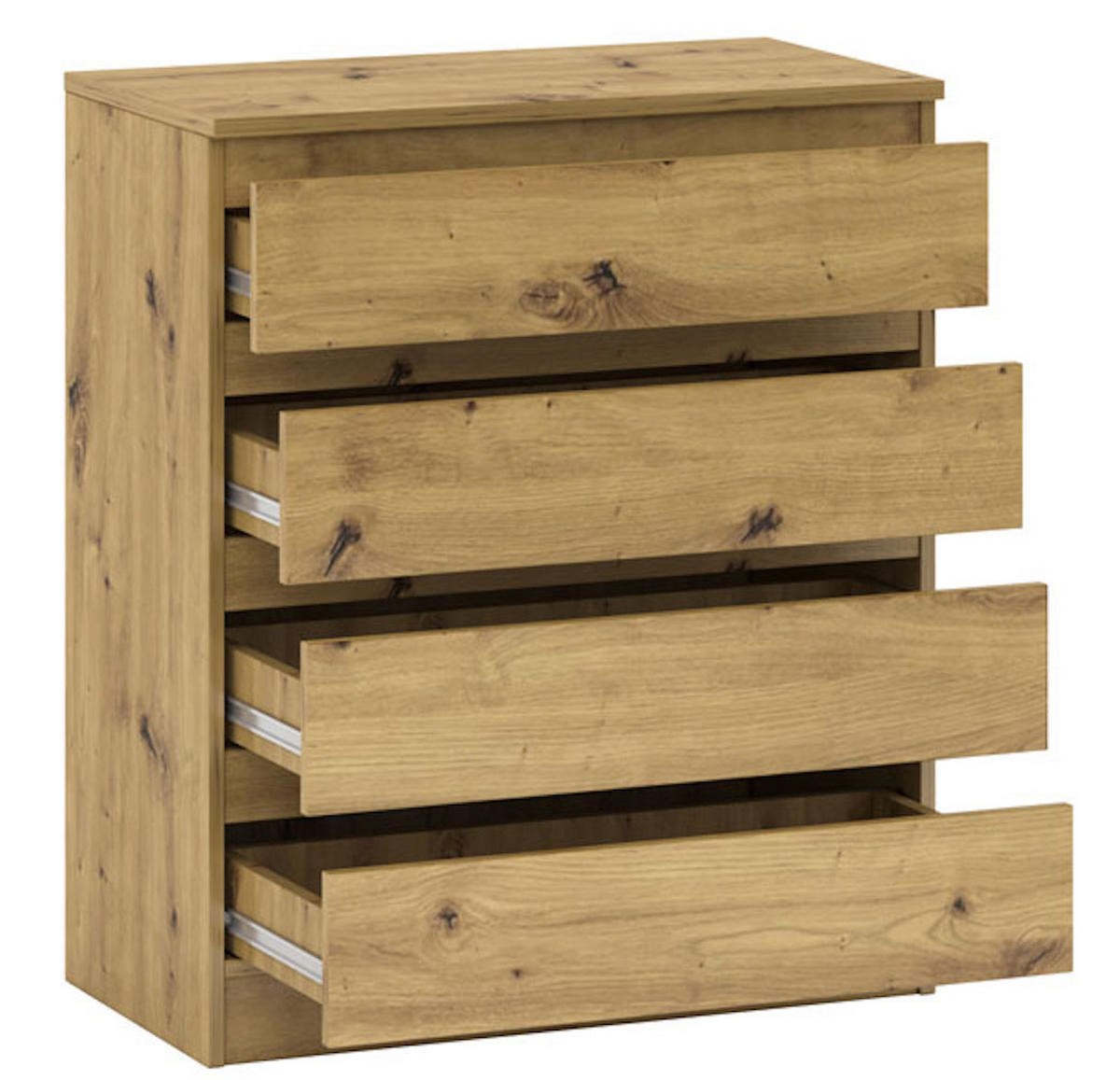 KOMMODE A3a Artisan Eiche 72 / 37 / 85 cm - Braun, Holz/Holzwerkstoff (72/85/37cm) - Feldmann-Wohnen